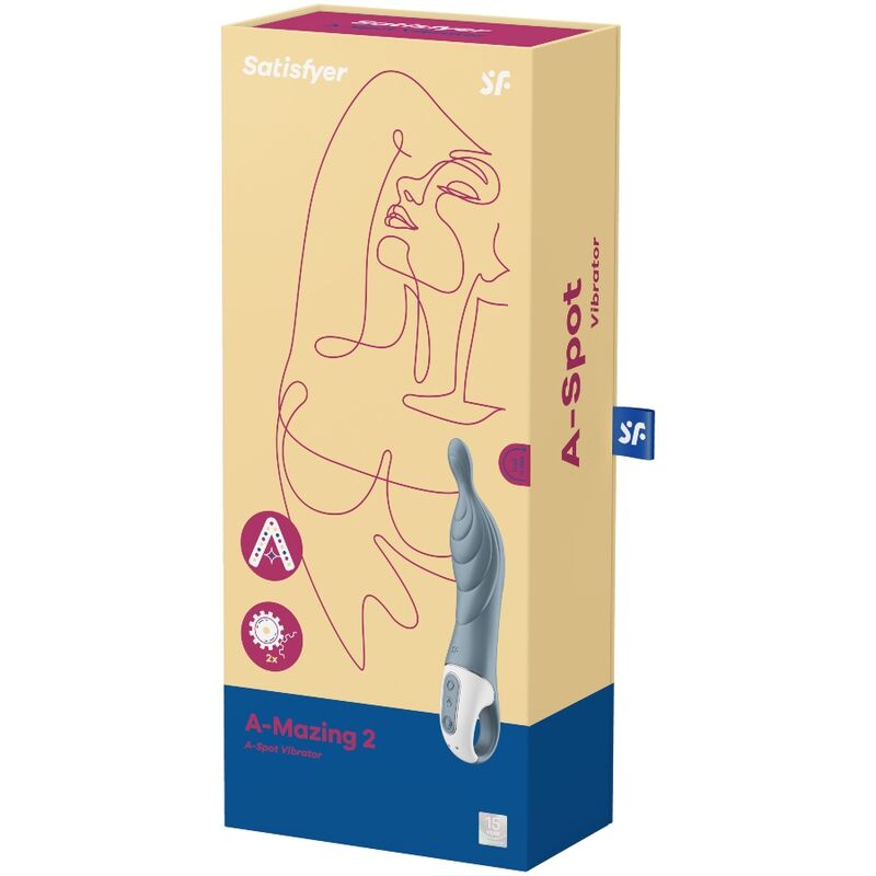 SATISFYER - AMAZING 1 A-PUNKTS BLUE VIBRATORS