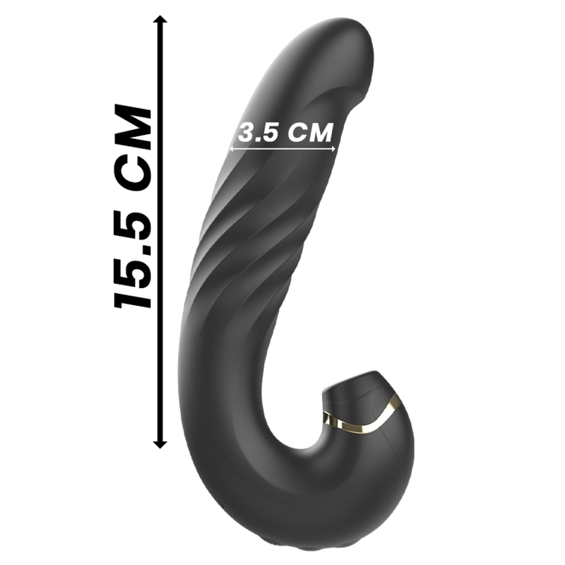 IBIZA - CLIP UP & DOWN + VIBRATOR + CLITORAL STIMULATING WAVES