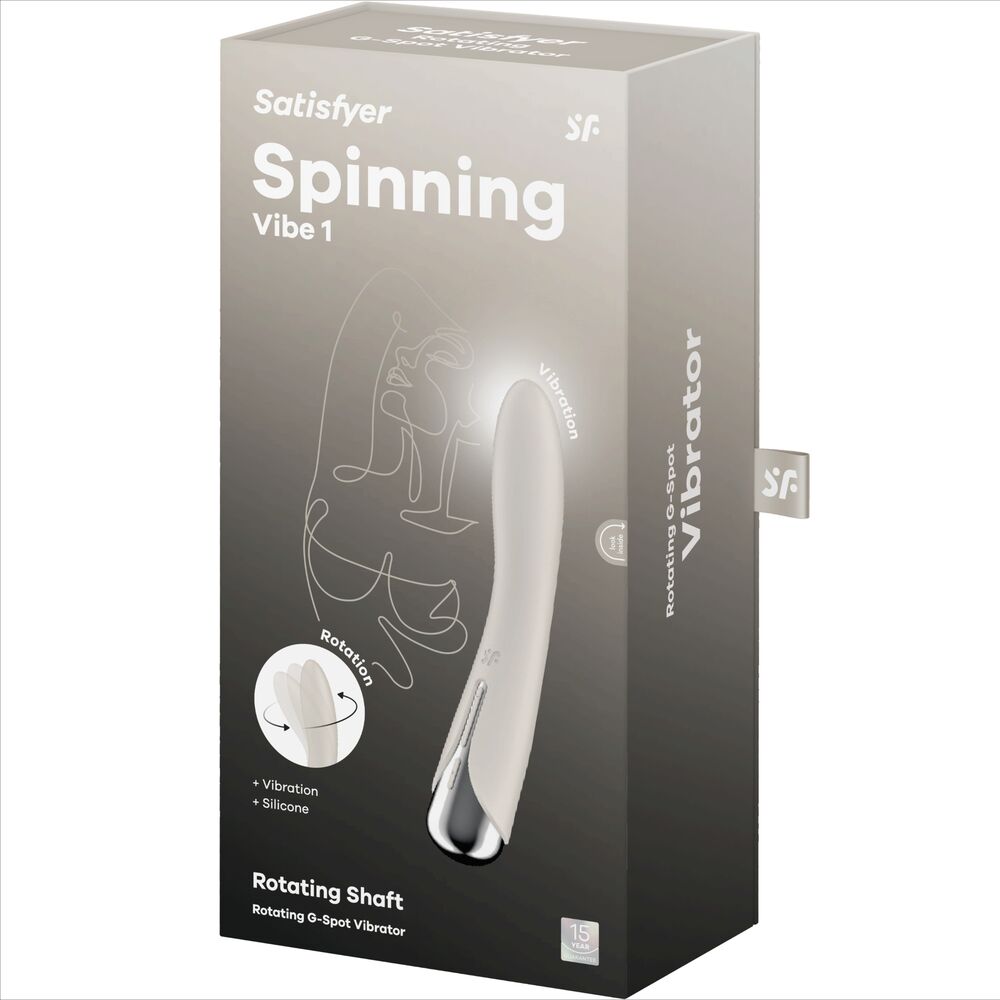 SATISFYER - SPINNING VIBE 1 BEIGE G-SPOT ROTĀCIJAS VIBRATORS