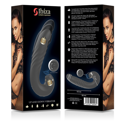 IBIZA - CLIP UP & DOWN + VIBRATOR + CLITORAL STIMULATING WAVES