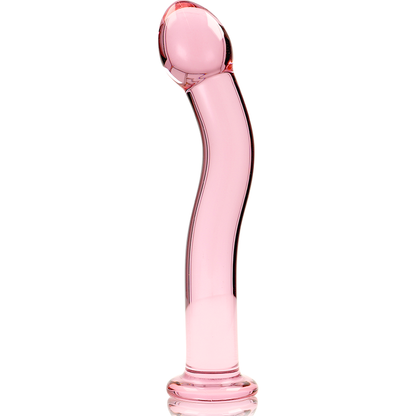 NEBULA SERIES BY IBIZA - MODEL 18 DILDO BOROSILICATE GLASS PINK 18.5 CM -O- 3.5 CM