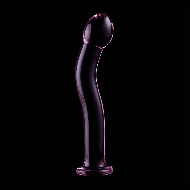 NEBULA SERIES BY IBIZA - MODEL 18 DILDO BOROSILICATE GLASS PINK 18.5 CM -O- 3.5 CM