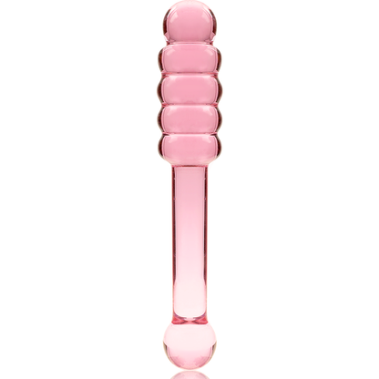 NEBULA SERIES BY IBIZA - MODEL 20 DILDO BOROSILICATE GLASS PINK 20.5 CM -O- 3 CM