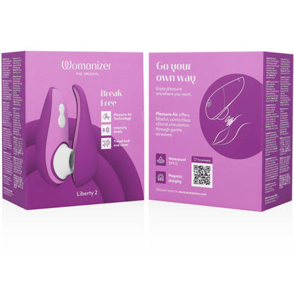 WOMANIZER - LIBERTY 2 STIMULATOR & VIOLET CLITORAL STIMULATING WAVES