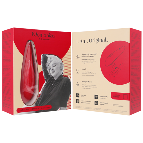 WOMANIZER - MARILYN MONROE CLASSIC 2 CLITORAL STIMULATOR VIVID RED